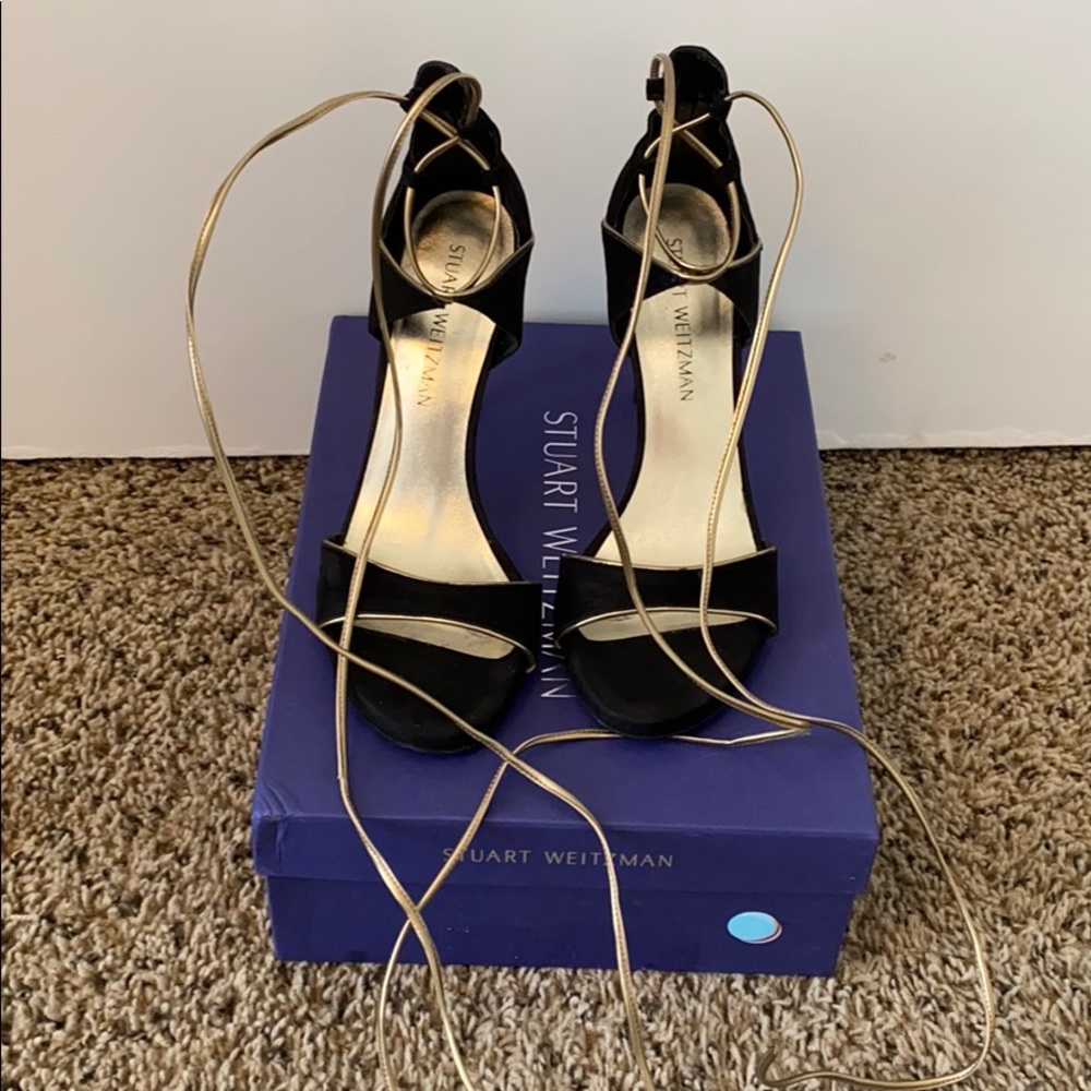 Stuart Weitzman Lace Up Sandals